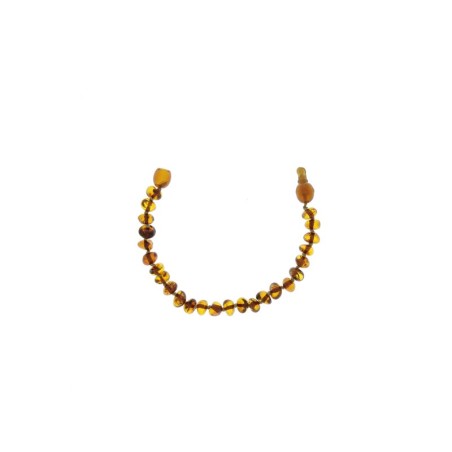 Bracelet enfant 'billes' cognac clips