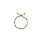 Collier enfant billes cognac clips