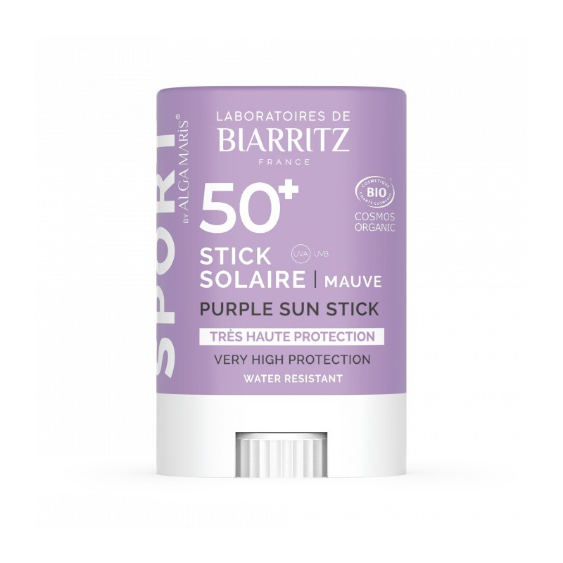 Stick solaire SPF50+ mauve sport 12g Stick solaire SPF50+ mauve sport 12g