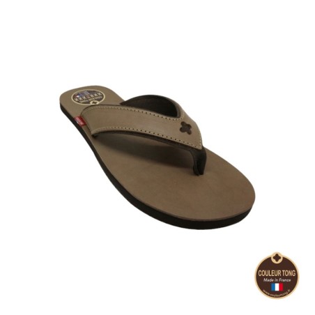 Tong cuir centuri marron 40/41