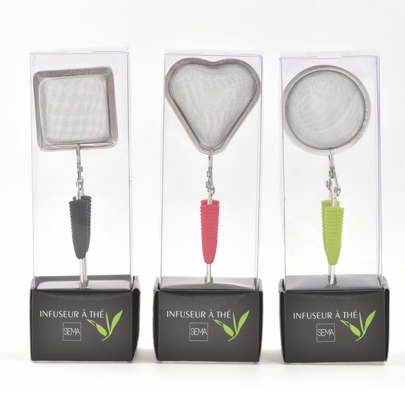 Infuseur à thé coeur rouge