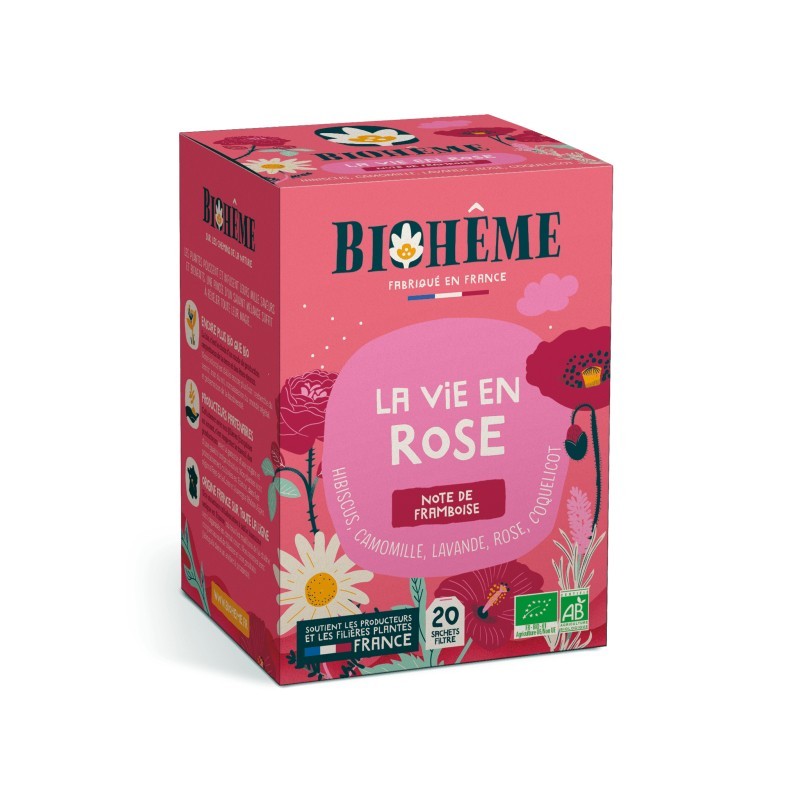 La vie en rose Bio 20 infusettes