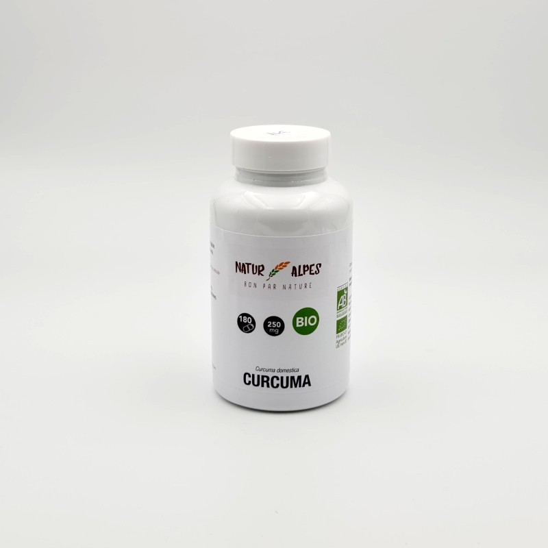 Curcuma 250mg bio 180 gélules