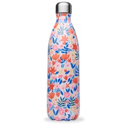 Bouteille isotherme inox flora rouge 1000ml
