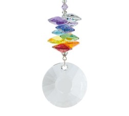 Cascade de cristal chakras soleil