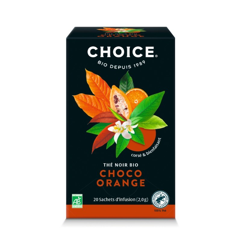 Choco orange thé noir bio 20 infusions