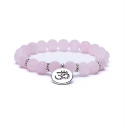 Bracelet quartz rose om 8mm