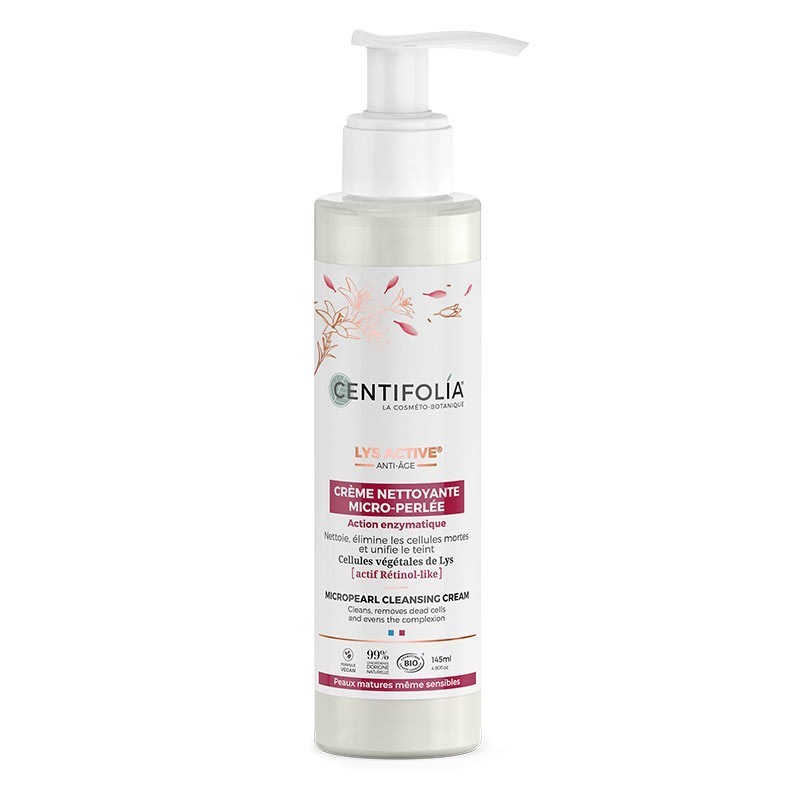 Crème nettoyante micro-perlée lys active 145ml