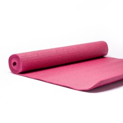 Tapis yoga pvc rose 1200g 183x61x0.5cm