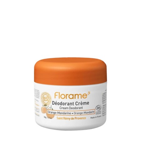 Déodorant crème orange mandarine 50g cosmos