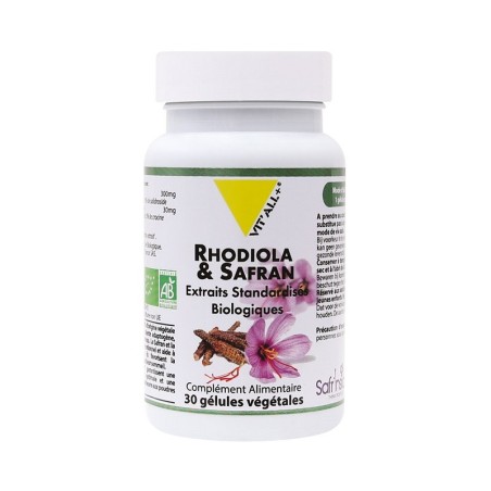 Rhodiola & Safran extrait bio 30 gélules