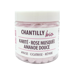 Chantilly Bio karité-rose musquée-amande douce 200ml
