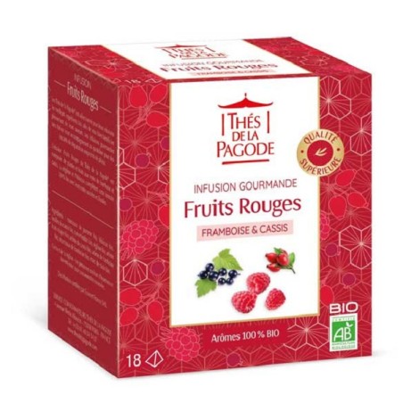 Infusion gourmande fruits rouges Bio 18 sachets