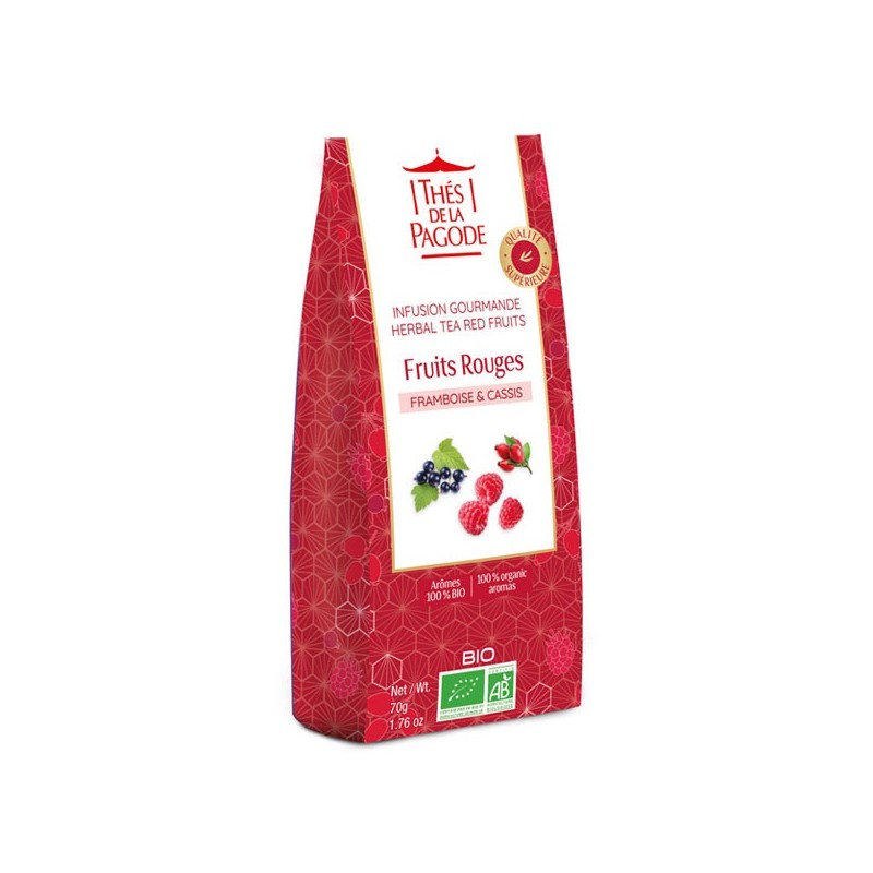 Infusion gourmande fruits rouges Bio 70gr
