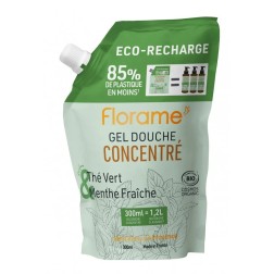 Eco-recharge gel douche concentré thé vert-menthe fraîche