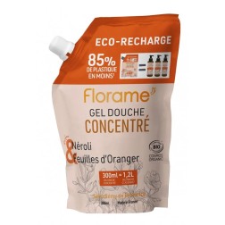 Eco-recharge gel douche concentré néroli-feuilles d'oranger