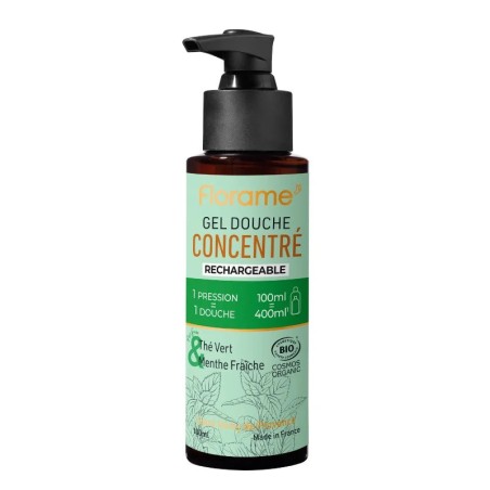 Gel douche concentré thé vert-menthe fraîche