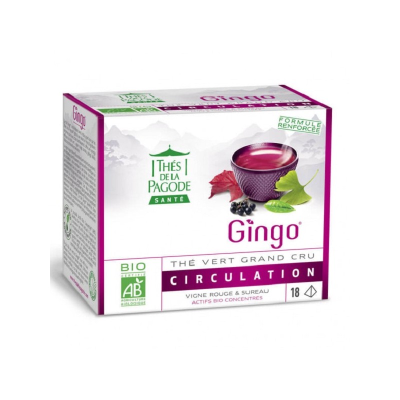 Gingo Bio thé vert grand cru 18 sachets