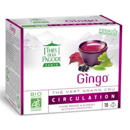 Gingo Bio thé vert grand cru 18 sachets