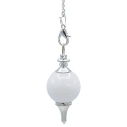 Pendule Agate blanche 3.5x1.7cm 12g