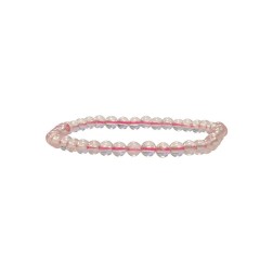 Bracelet quartz rose 4mm