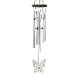 Carillon à Vent en Forme de Hibou avec 4 Tubes en Aluminium, 6 Cloches, 7  Chouettes