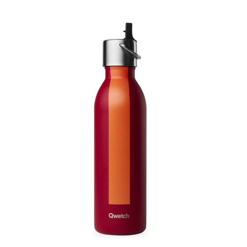 Bouteille isotherme inox sport grenat 600ml