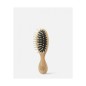 Petite brosse ovale frêne naturel avec sac coton
