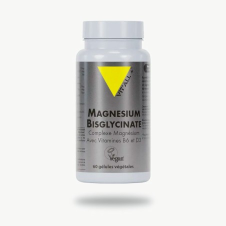 Magnésium Bisglycinate complexe magnésium 60 gélules