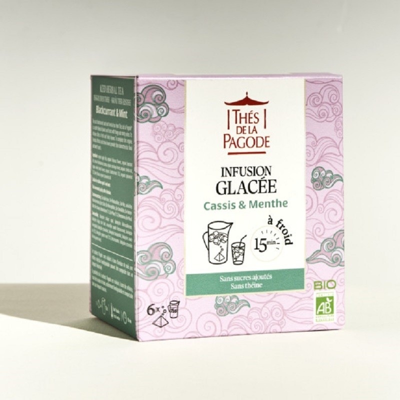 Infusion glacée cassis & menthe 6 infusettes bio 42gr