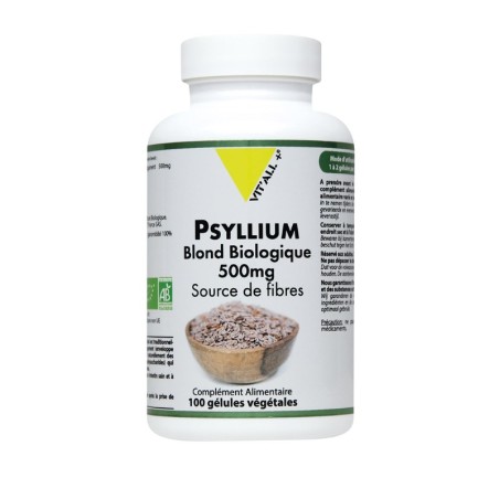 Psyllium blond 500mg 100 gelules