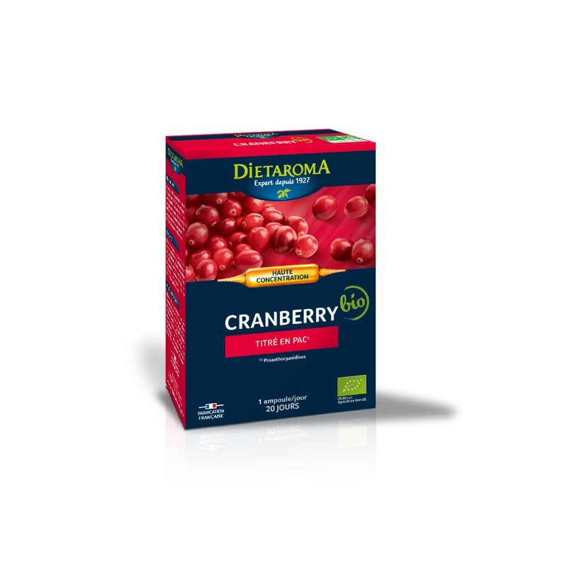 Cranberry 20 ampoules bio