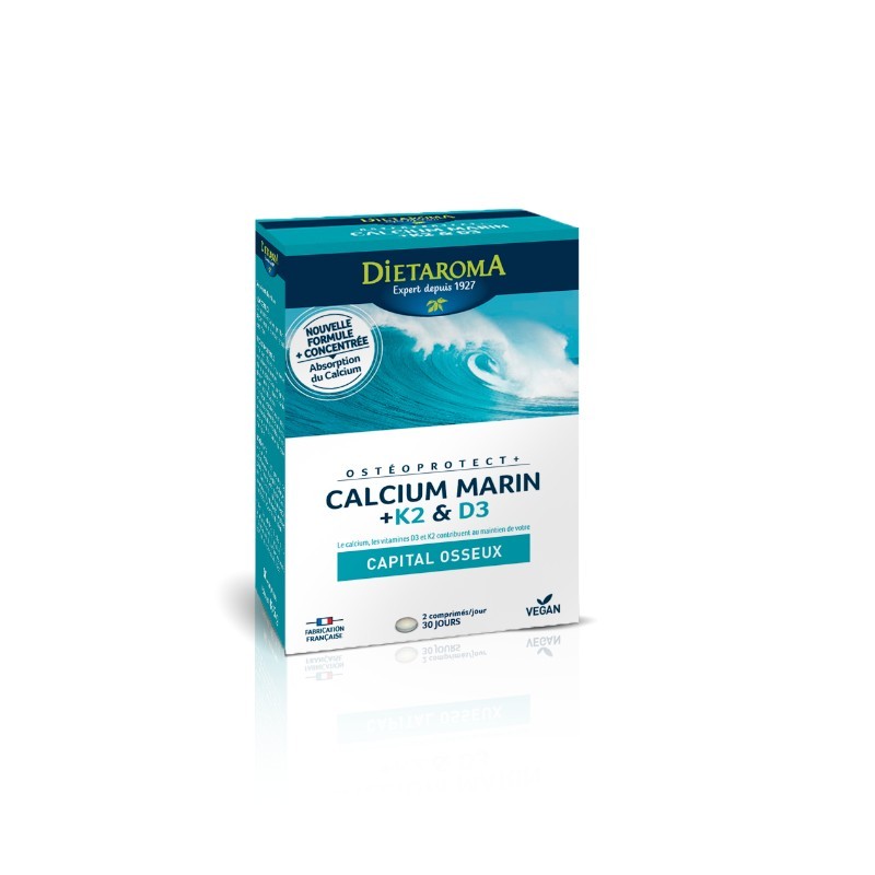 Ostéoprotect calcium marin+K2+D3 60 comprimés